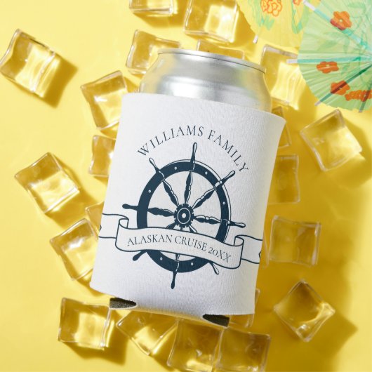 カスタムファミリークルーズ船ヴィンテージホイ航海のール 缶クーラー (インサイチュ 夏)