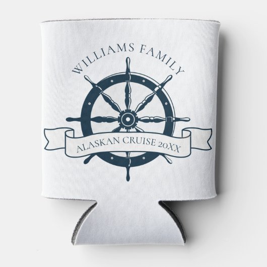 カスタムファミリークルーズ船ヴィンテージホイ航海のール 缶クーラー (正面)