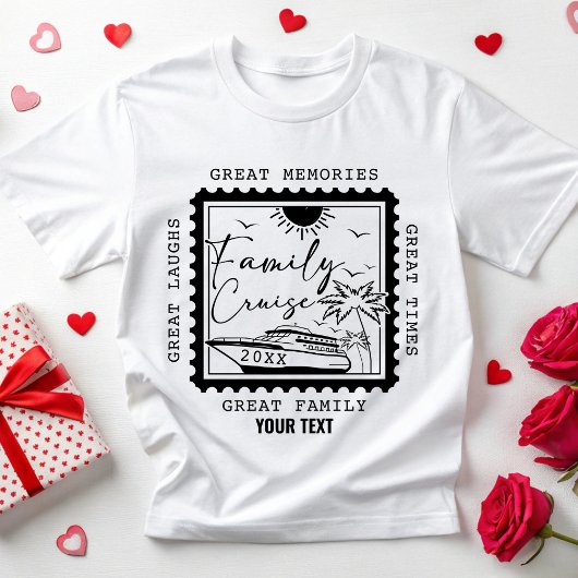 カスタムファミリークルーズ2025バケーションクルーズスクワッド Tシャツ