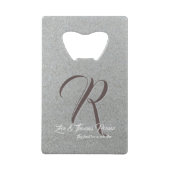 カスタムファミリークレジットカードボトルオープナー クレジットカード栓抜き (正面)