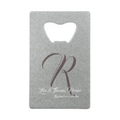 カスタムファミリークレジットカードボトルオープナー クレジットカード栓抜き (裏面)