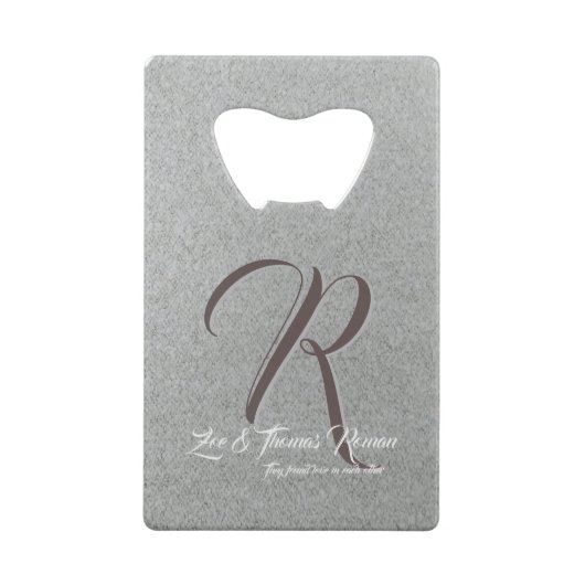 カスタムファミリークレジットカードボトルオープナー クレジットカード栓抜き (裏面)