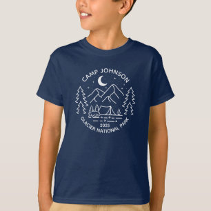 カスタムファミリーグループマッチングキャンピング Tシャツ