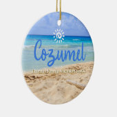カスタムファミリーコスメルバケーションクリスマス セラミックオーナメント (右)