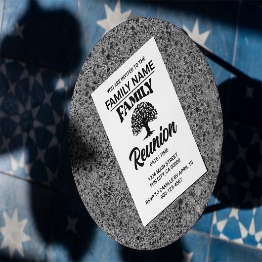 カスタムファミリーツリーファミリー懇親会招待状 招待状