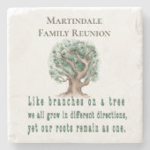 カスタムファミリーツリー懇親会 ストーンコースター (正面)