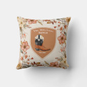 カスタムファミリーネームウエスタンランチ クッション (裏面)