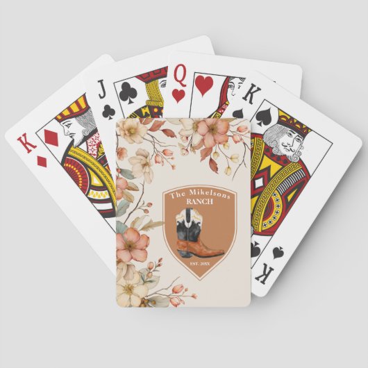 カスタムファミリーネームウエスタンランチ トランプ (裏面)