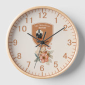 カスタムファミリーネームウエスタンランチ 壁時計 (正面)