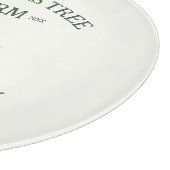 カスタムファミリーネームクリスマスツリーファームレトロ カッティングボード (角)