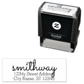 カスタムファミリーネームサクラメントフォント差出人住所 セルフインキングスタンプ (インサイチュ)