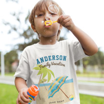 カスタムファミリーネームサマービーチバケーション