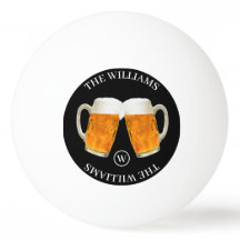 カスタムファミリーネーム&モノグラムビール（黒）