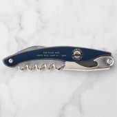 カスタムファミリーハイキングトリップマウンテンサンセットレトロ ソムリエナイフ (裏面)