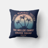 カスタムファミリーバケーションサマービーチトリップ クッション (裏面)