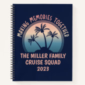 カスタムファミリーバケーションサマービーチトリップ ノートブック (正面)