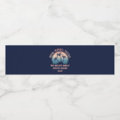 カスタムファミリーバケーションサマービーチトリップ ペットボトルラベル (シングルラベル)