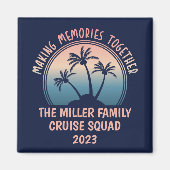 カスタムファミリーバケーションサマービーチトリップ マグネット (正面)