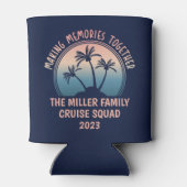 カスタムファミリーバケーションサマービーチトリップ 缶クーラー (裏面)