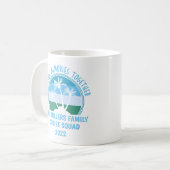 カスタムファミリーバケーションサマー懇親会ビーチトリップ コーヒーマグカップ (正面左)