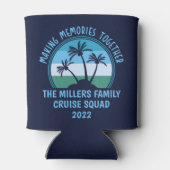 カスタムファミリーバケーションサマー懇親会ビーチトリップ 缶クーラー (裏面)