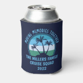 カスタムファミリーバケーションサマー懇親会ビーチトリップ 缶クーラー (缶裏面)