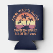 カスタムファミリーバケーションサマー懇親会ビーチトリップ 缶クーラー (裏面)