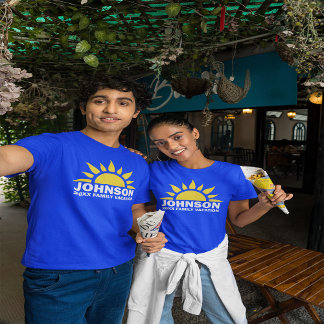 カスタムファミリーバケーションサンホライズン Tシャツ