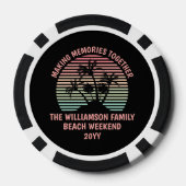 カスタムファミリーバケーショントロピカルトリップ土産 ポーカーチップ (裏面)