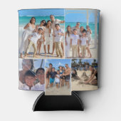 カスタムファミリーバケーションフォトコラージュ 缶クーラー (正面)