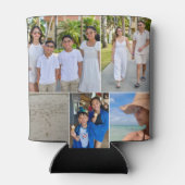 カスタムファミリーバケーションフォトコラージュ 缶クーラー (裏面)