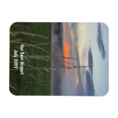 カスタムファミリーバケーションフォトレフラー マグネット (横)