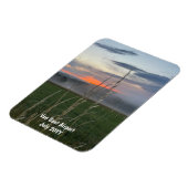 カスタムファミリーバケーションフォトレフラー マグネット (左側)