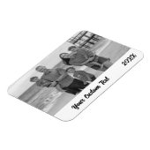 カスタムファミリーバケーションフォトレフラー マグネット (左側)