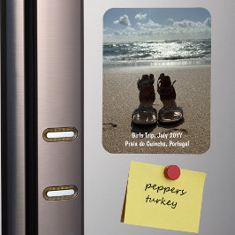カスタムファミリーバケーションフォトレフラー マグネット