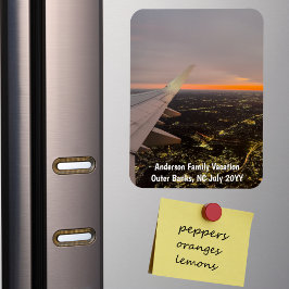 カスタムファミリーバケーションフォトレフラー マグネット