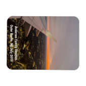 カスタムファミリーバケーションフォトレフラー マグネット (横)