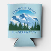カスタムファミリーバケーションブルーマウンテンフォレスト自然 缶クーラー (正面)