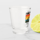 カスタムファミリーバケーションマウンテンズハイキングキャンプ ショットグラス (左)