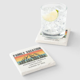 カスタムファミリーバケーションマウンテンズハイキングキャンプ ストーンコースター