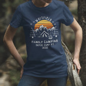 カスタムファミリーバケーションマッチングキャンピングママ トライブレンドTシャツ