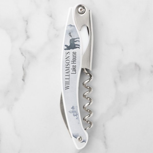 カスタムファミリーバケーションレイクハウスパーティーコルクスクリュ ソムリエナイフ (裏面)