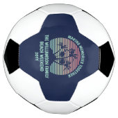 カスタムファミリーバケーションレトロトロピカルビーチトリップ サッカーボール (回転)