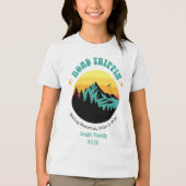 カスタムファミリーバケーションロードアウトドアトリップマッチング トライブレンドTシャツ (正面)