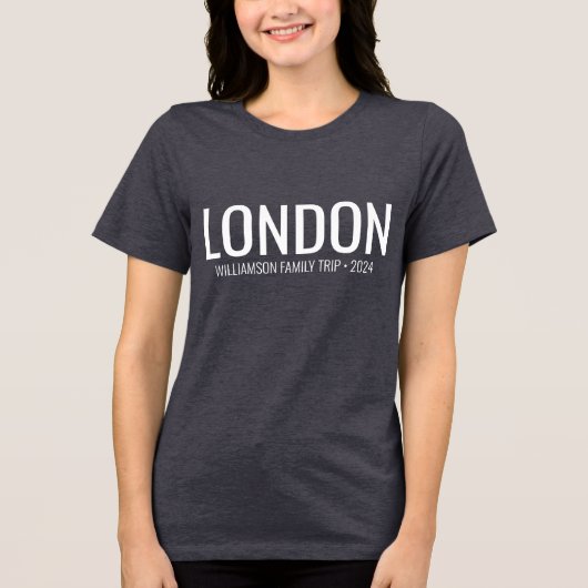 カスタムファミリーバケーション懇親会トレンディーマッチング トライブレンドTシャツ (正面)