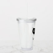 カスタムファミリーバケーション |ファミリーロードトリップ米国の地図 アクリルタンブラー (右)