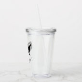 カスタムファミリーバケーション |ファミリーロードトリップ米国の地図 アクリルタンブラー (左)