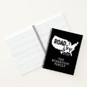 カスタムファミリーバケーション |ファミリーロードトリップ米国の地図 ノートブック (内部)