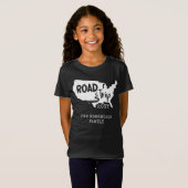 カスタムファミリーバケーション |ファミリーロードトリップ米国の地図 Tシャツ (正面フル)