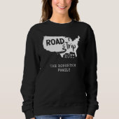 カスタムファミリーバケーション |家族旅行アメリカの地図 スウェットシャツ (正面)